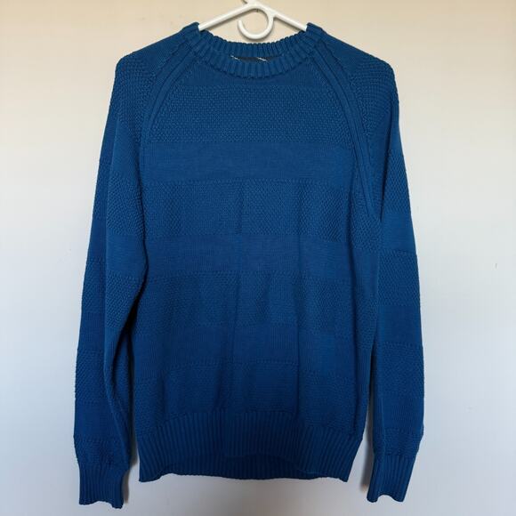 Lands End Drifter Mens Sweater Medium 38-40 Blue Red Crewneck Preppy Bundle Lot - Picture 2 of 11